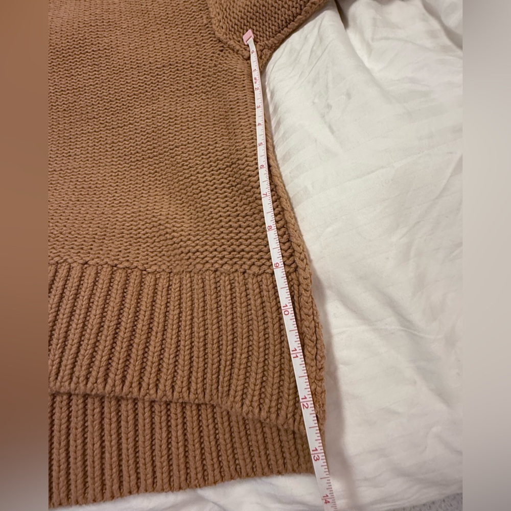 Free People Alli Cotton-Blend Oversized V-Neck Sweater size XS - Picture 7 of 8